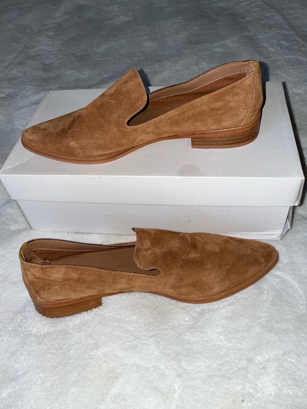 Brown Suede Loafers